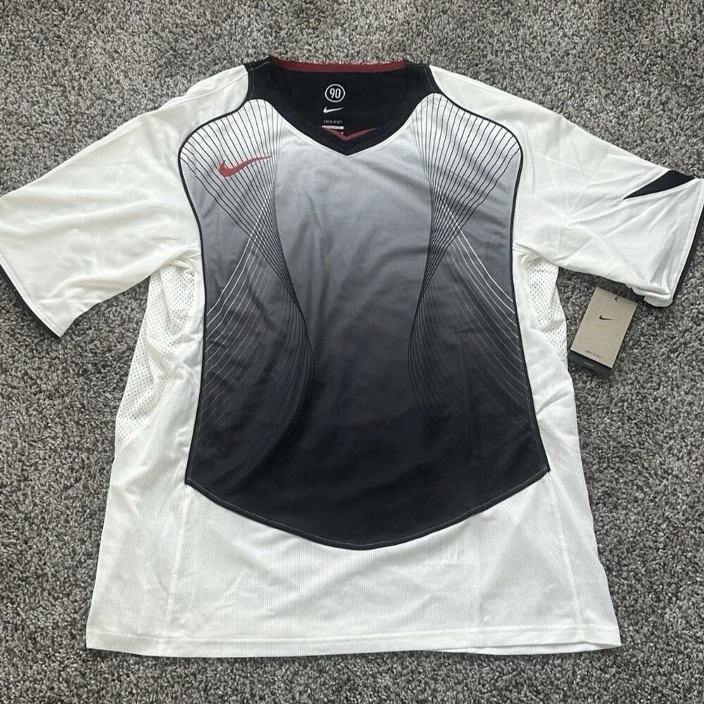 Nike Total 90 Dri-Fit Soccer Jersey White Loose Fit HV1178-133 Men’s Size M
